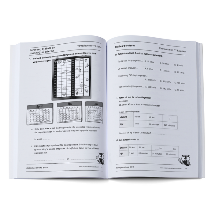 Oefenboek Klokkijken deel 2 Groep 6/7/8