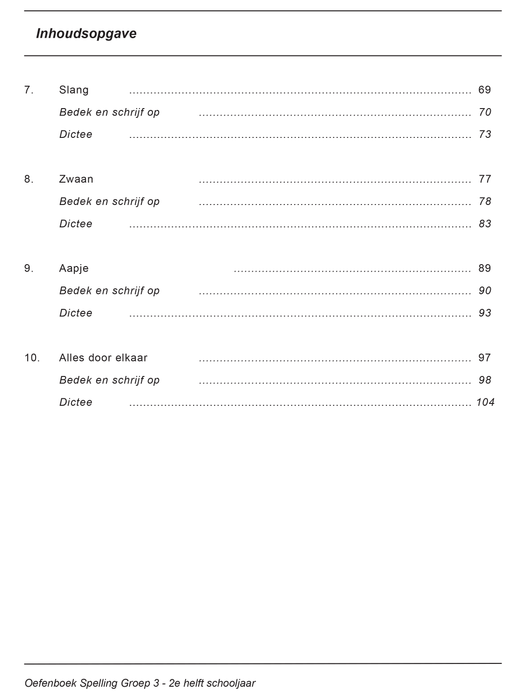 oefenboek spelling groep3 inhoud deel2