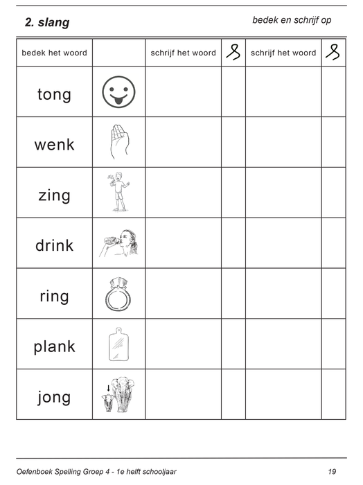 oefeningen spelling groep 4