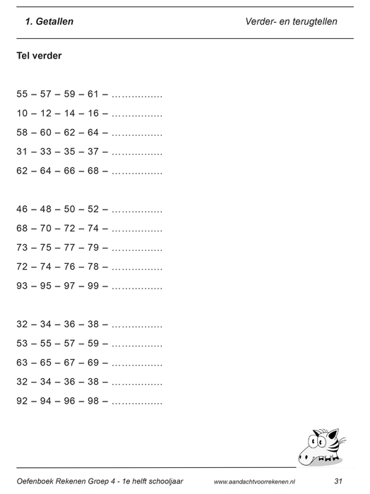 rekenoefeningen groep 4