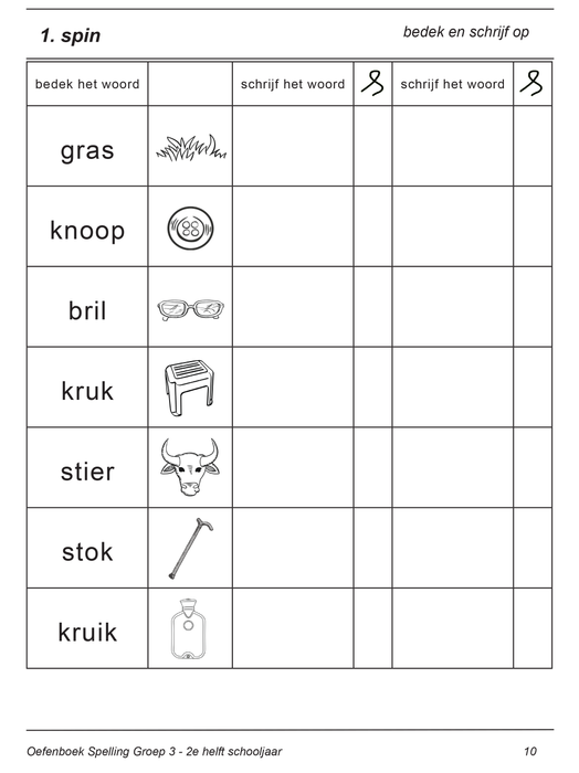 spelling groep3 oefening